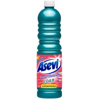 Asevi Floor Cleaner Concentrated - 1L - Blue Cian - 1 Case - 12 Units